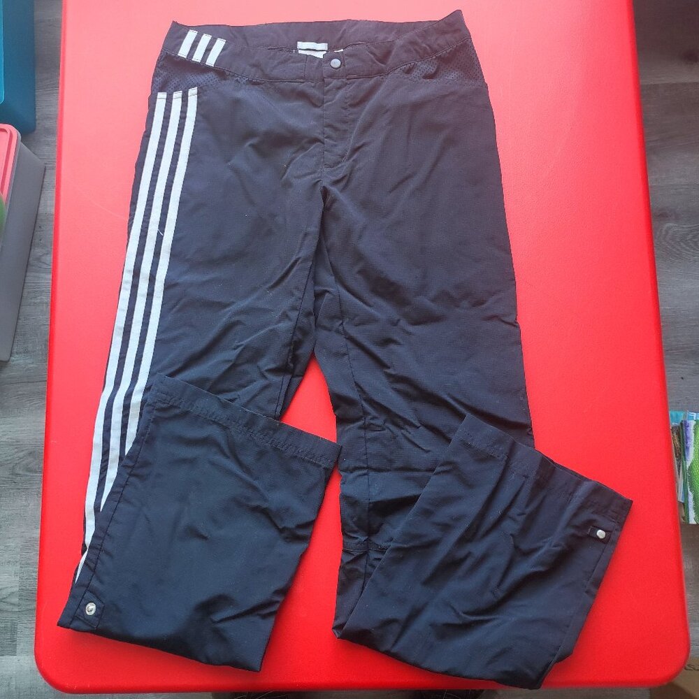 Adidas track pants / jogger lightweight black women's size 8